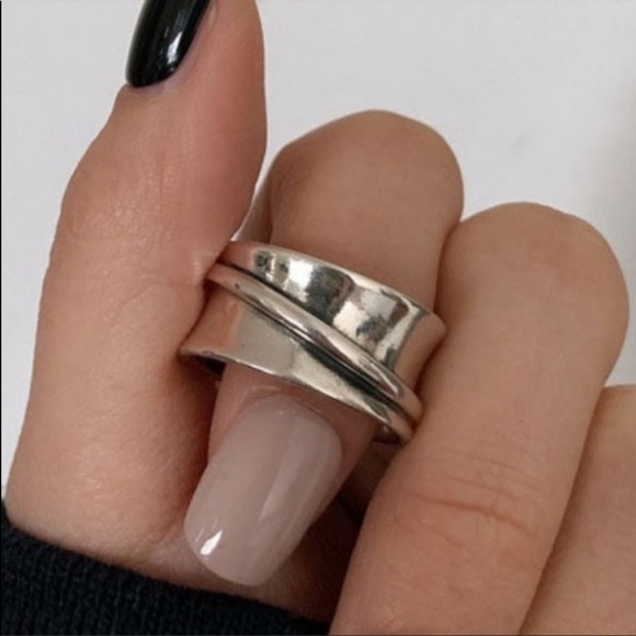 NEW Silver Ring Adjustable Silver Ring - Picture 1 of 9